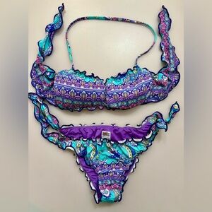 MC2 Saint Barth Purple and Teal Bikini